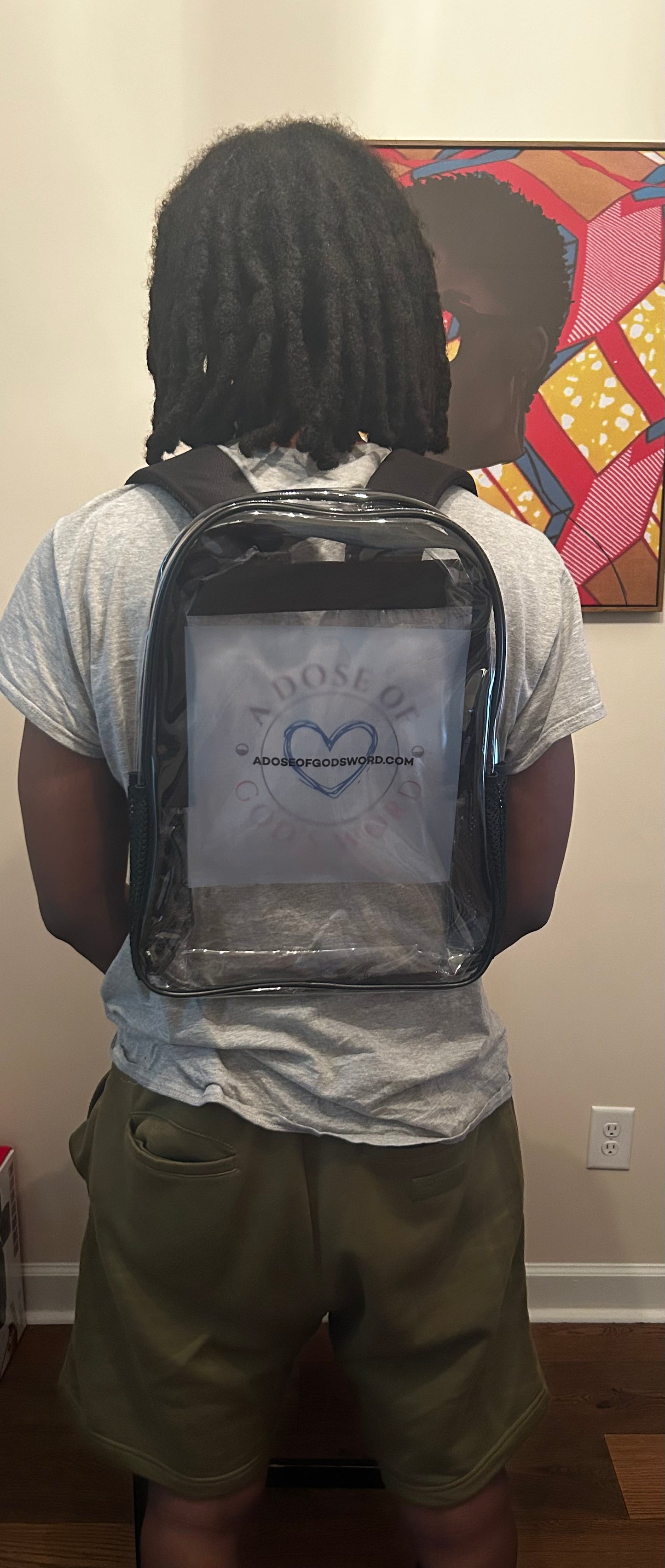 A Dose Of God's Word Clear Backpack