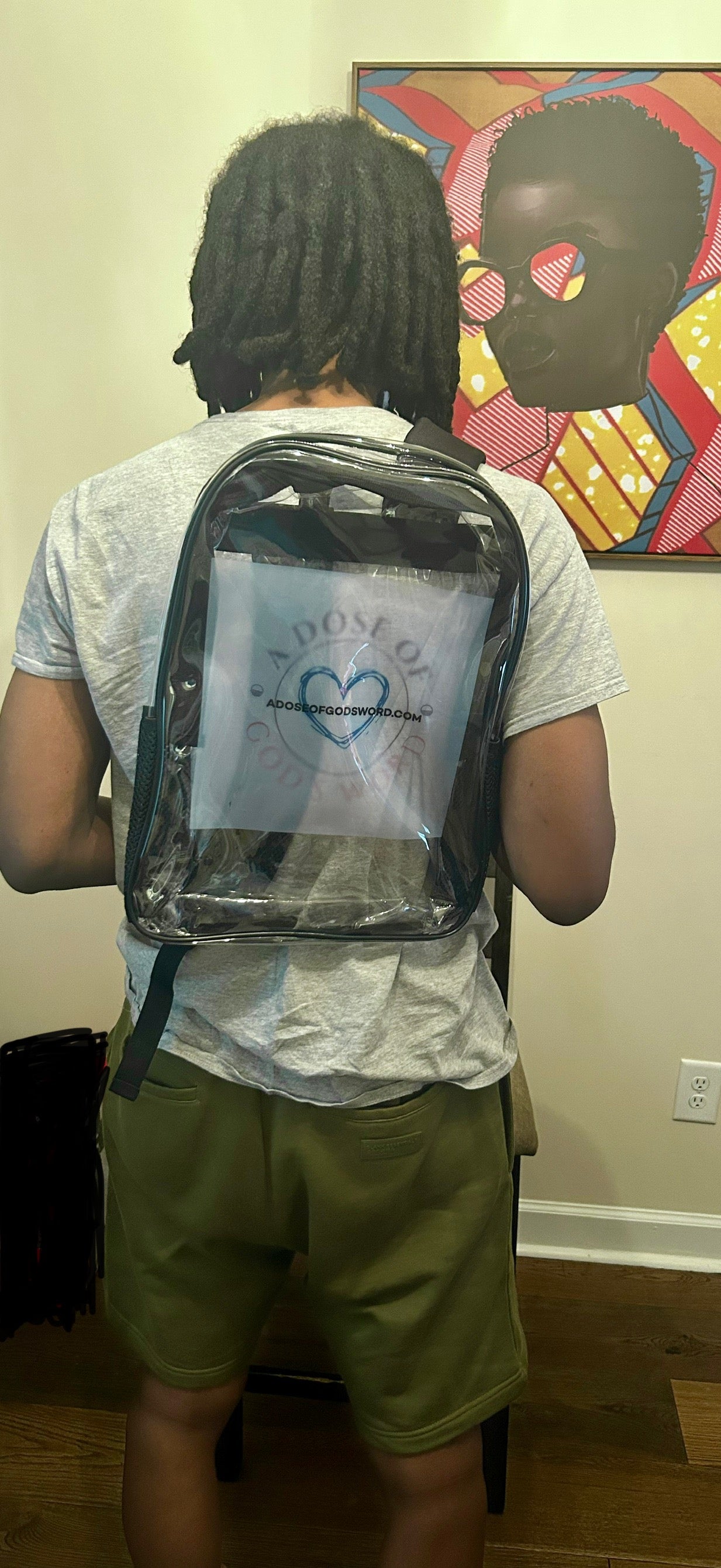 A Dose Of God's Word Clear Backpack
