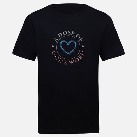 Black soft-touch T-shirt